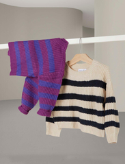 name it - NMFRIONY LS BOXY SHORT KNIT PB - jumpers - dark sapphire - 4