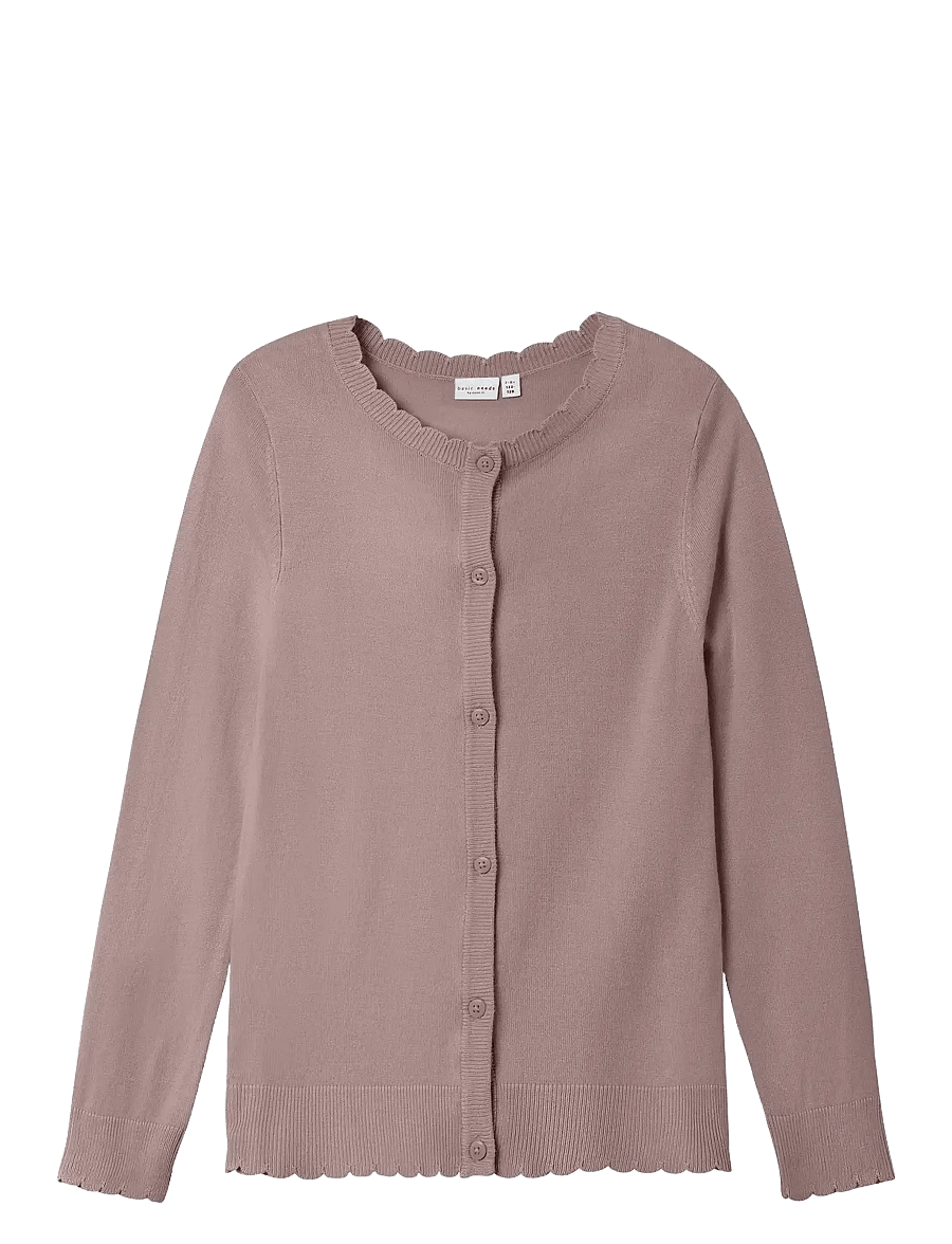 name it - NKFVAMONE LS KNIT CARD K NOOS - cardigans - deauville mauve - 0