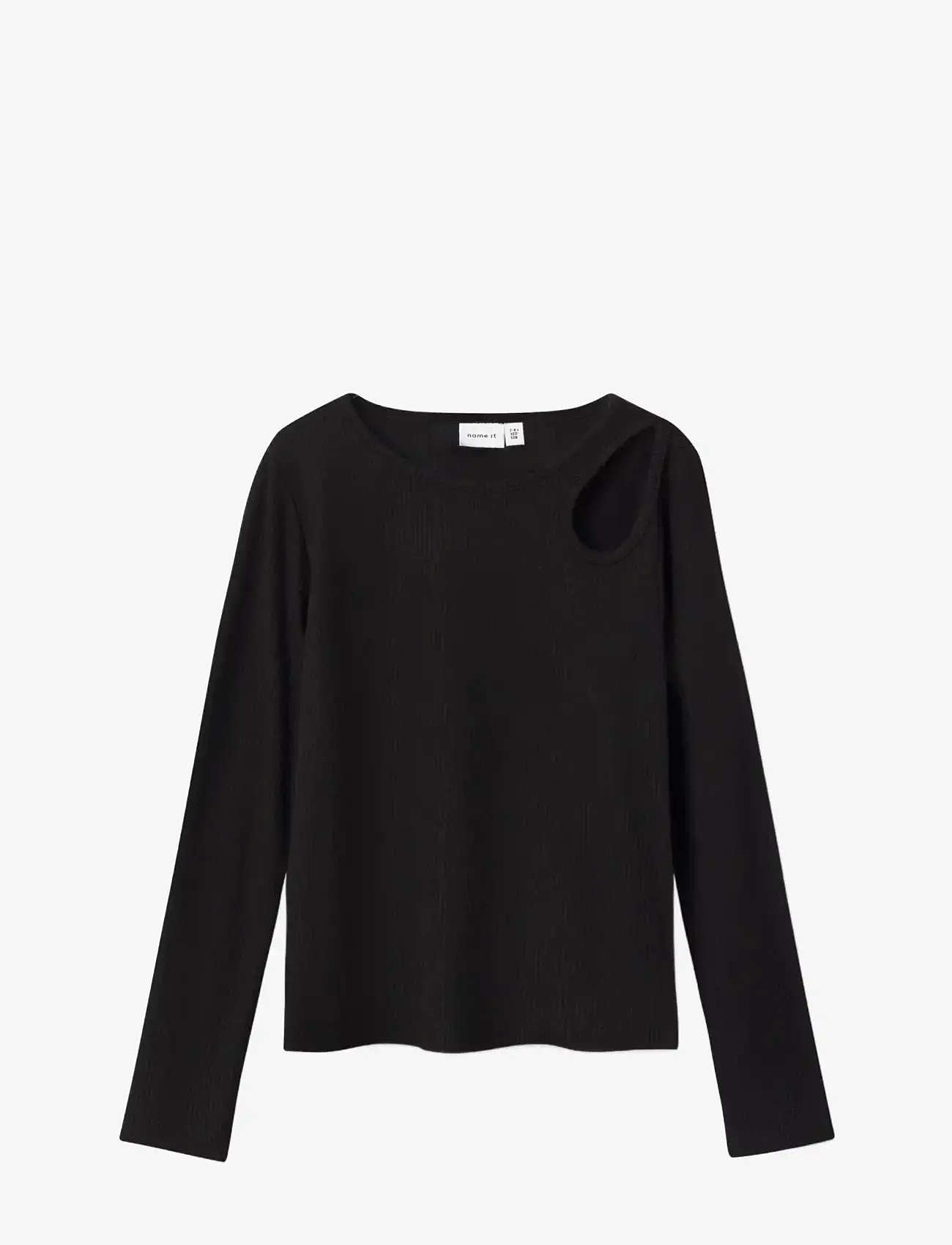 name it - NKFNINNIE LS SHORT TOP NOOS - langärmelig - black - 0