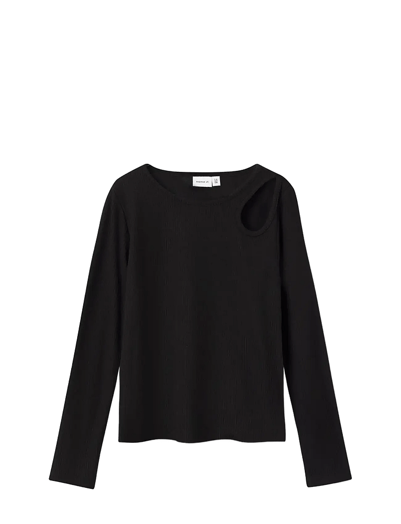 name it - NKFNINNIE LS SHORT TOP NOOS - langärmelig - black - 0