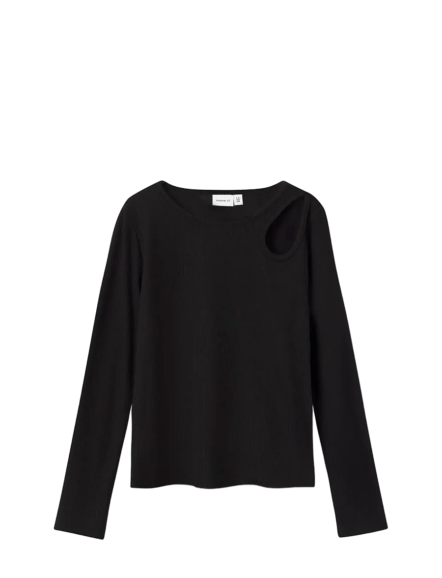 name it - NKFNINNIE LS SHORT TOP NOOS - black - 0
