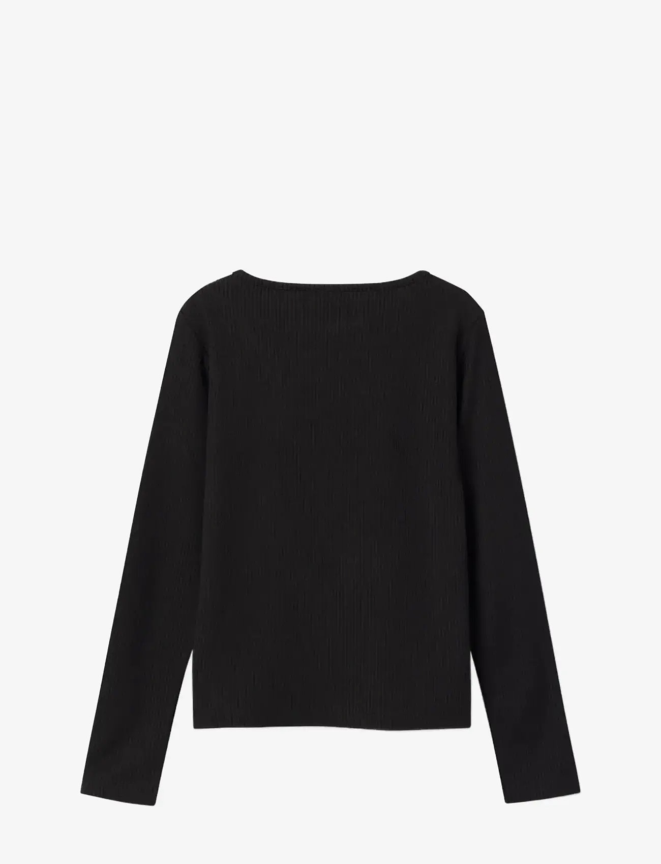 name it - NKFNINNIE LS SHORT TOP NOOS - langärmelig - black - 1