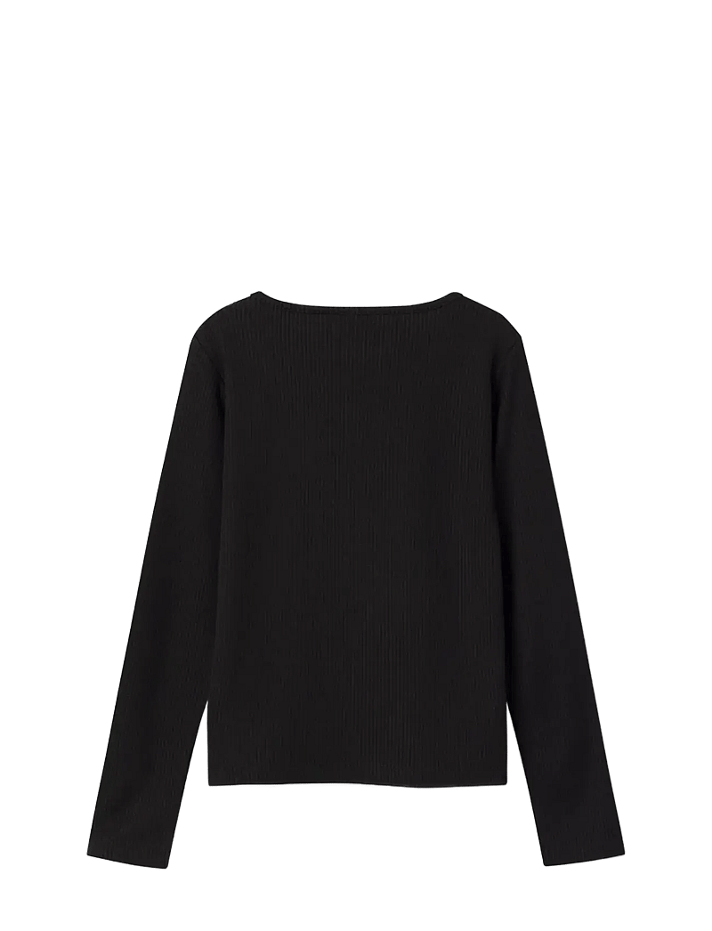 name it - NKFNINNIE LS SHORT TOP NOOS - langärmelig - black - 1