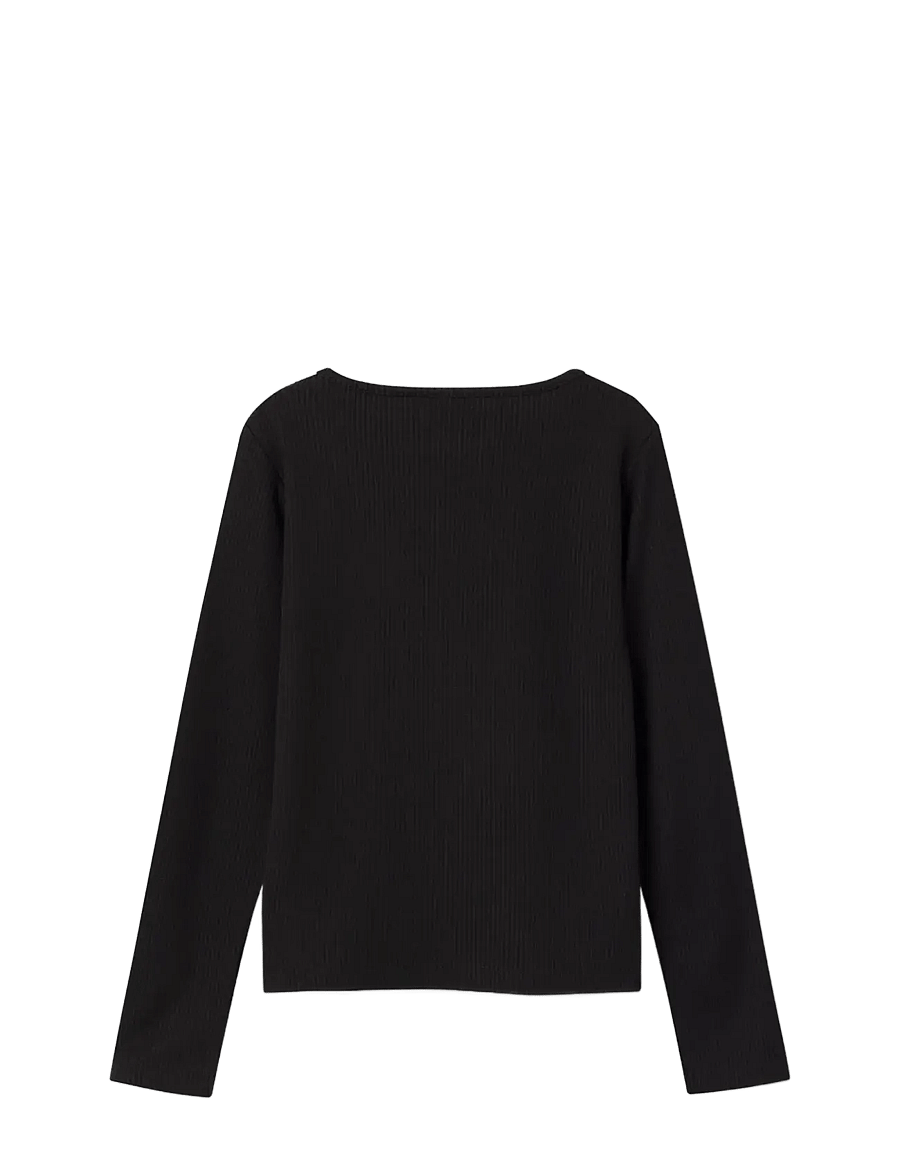 name it - NKFNINNIE LS SHORT TOP NOOS - black - 1