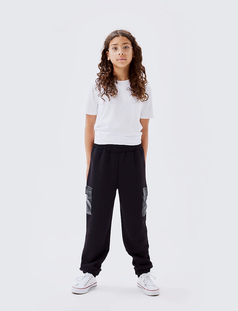 name it - NKFLELIA PANT UNB NOOS - jogginghosen - black - 3