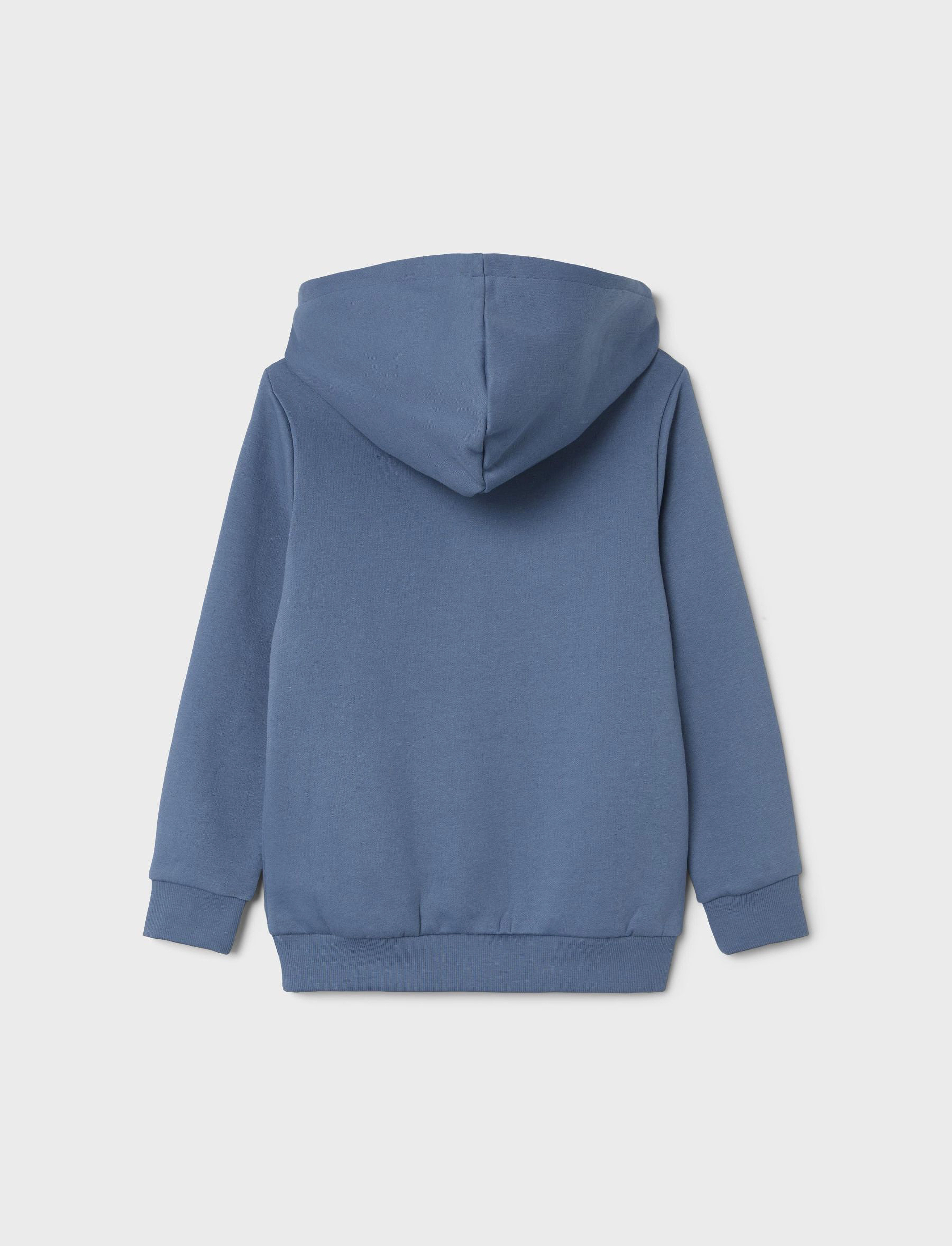 name it - NKMMALIC LS SWEAT WH BRU NOOS - bluefin - 1