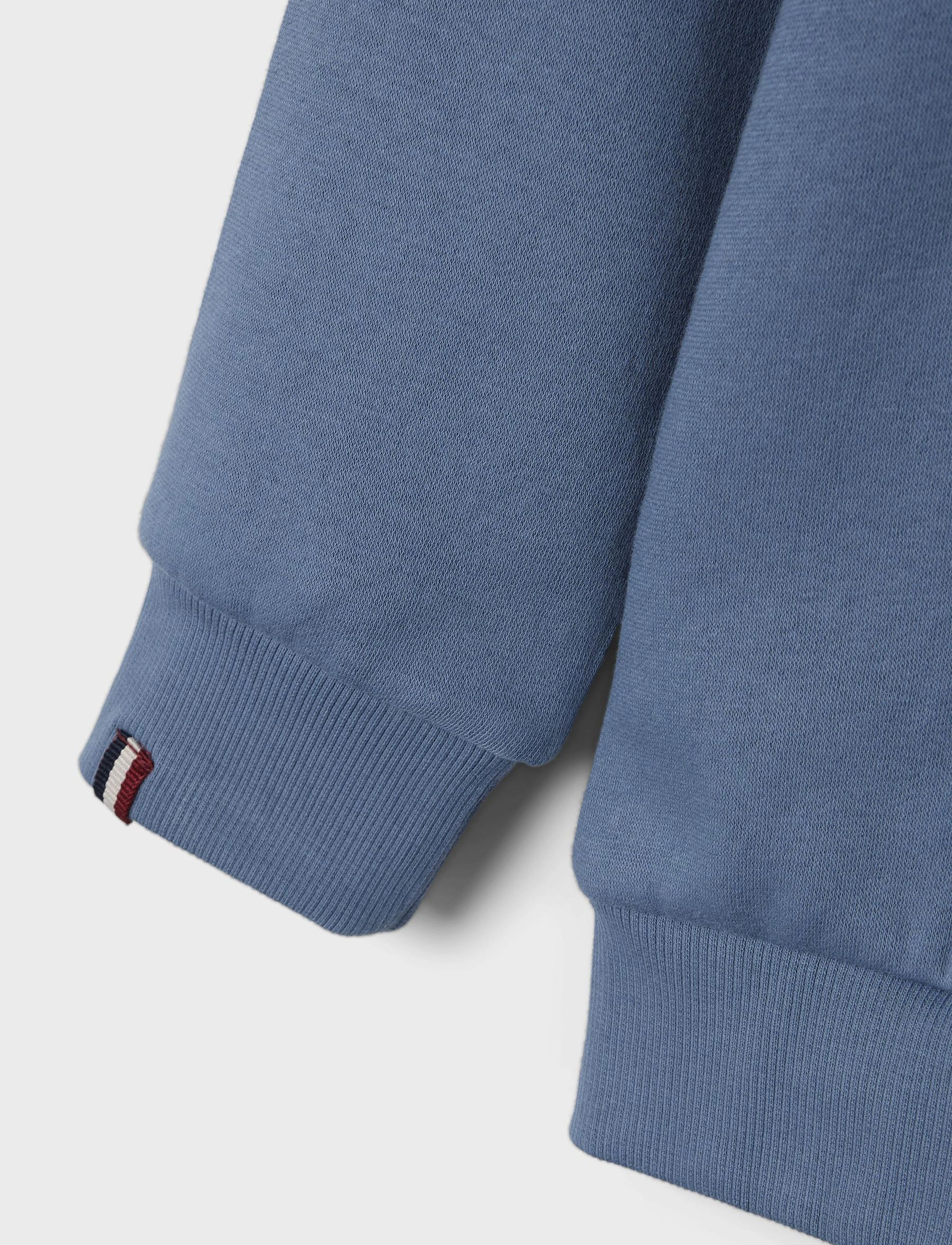 name it - NKMMALIC LS SWEAT WH BRU NOOS - bluefin - 3