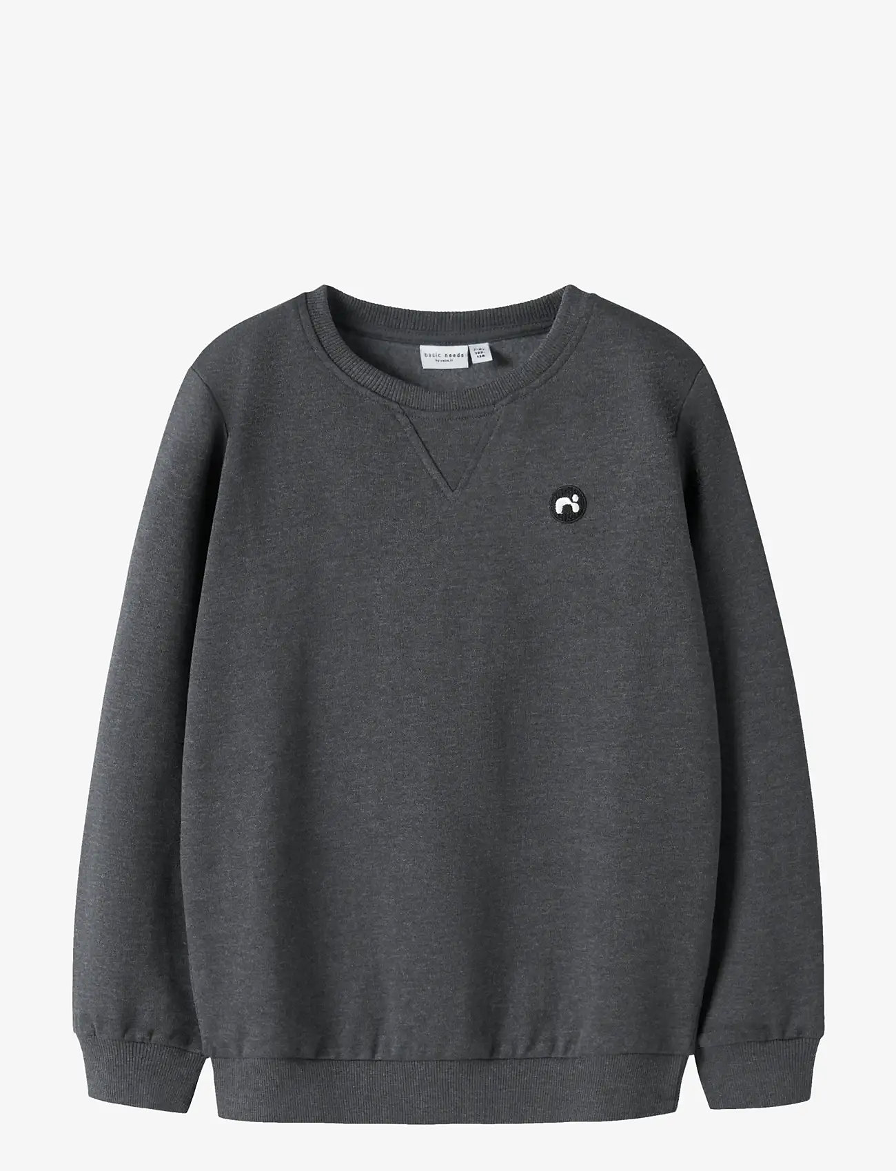 name it - NKMVIMO LS SWEAT BRU NOOS - sweatshirts - dark grey melange - 0
