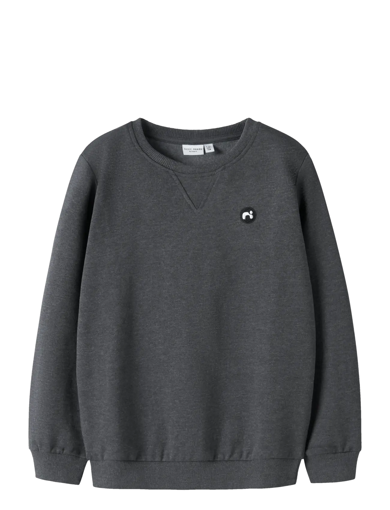 name it NKMVIMO LS SWEAT BRU NOOS - Kläder - DARK GREY MELANGE / grey