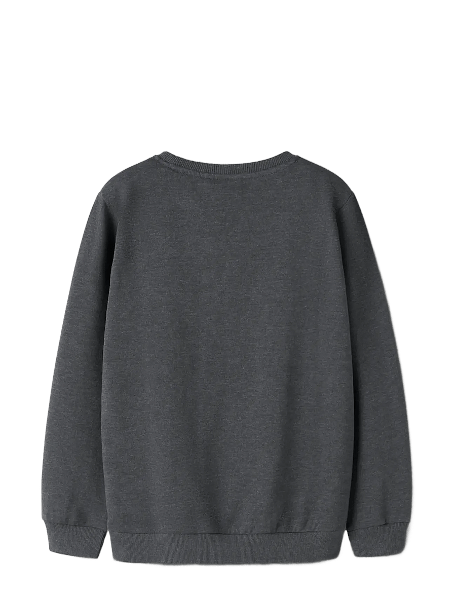 name it - NKMVIMO LS SWEAT BRU NOOS - dressipluusid - dark grey melange - 1