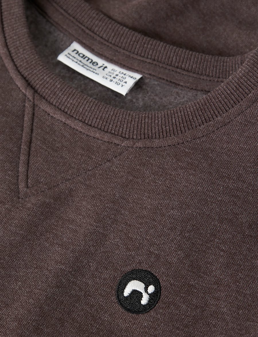 name it - NKMVIMO LS SWEAT BRU NOOS - sweatshirts - french roast - 3