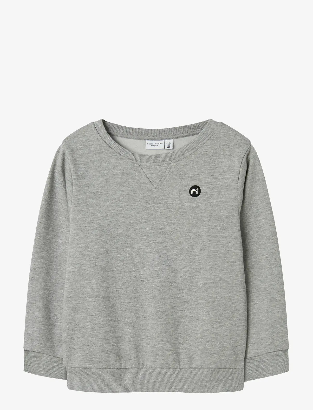name it - NKMVIMO LS SWEAT BRU NOOS - sweatshirts - grey melange - 1