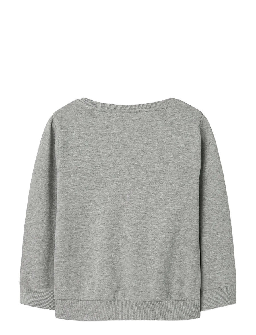name it - NKMVIMO LS SWEAT BRU NOOS - sweatshirts - grey melange - 2