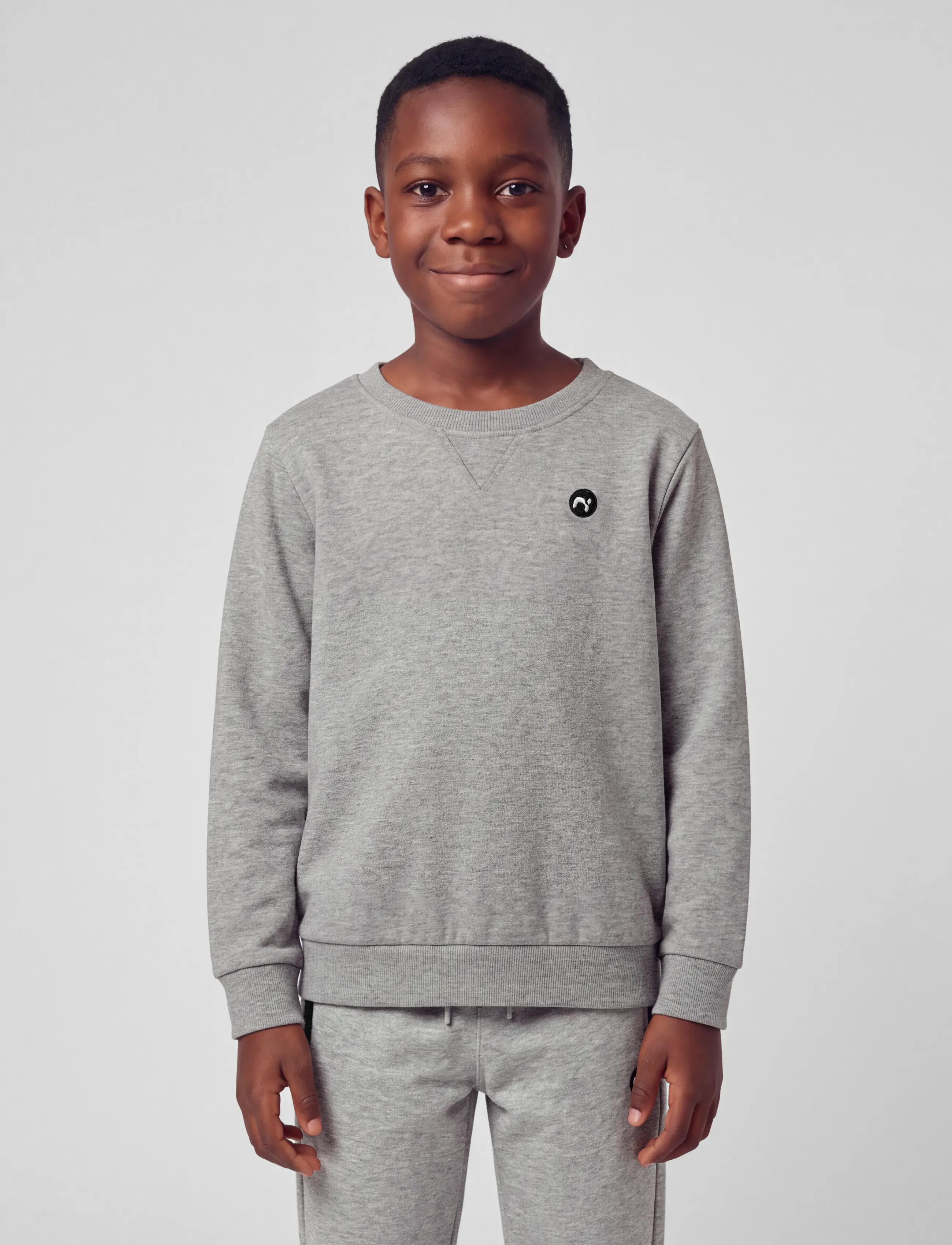 name it - NKMVIMO LS SWEAT BRU NOOS - sweatshirts - grey melange - 4