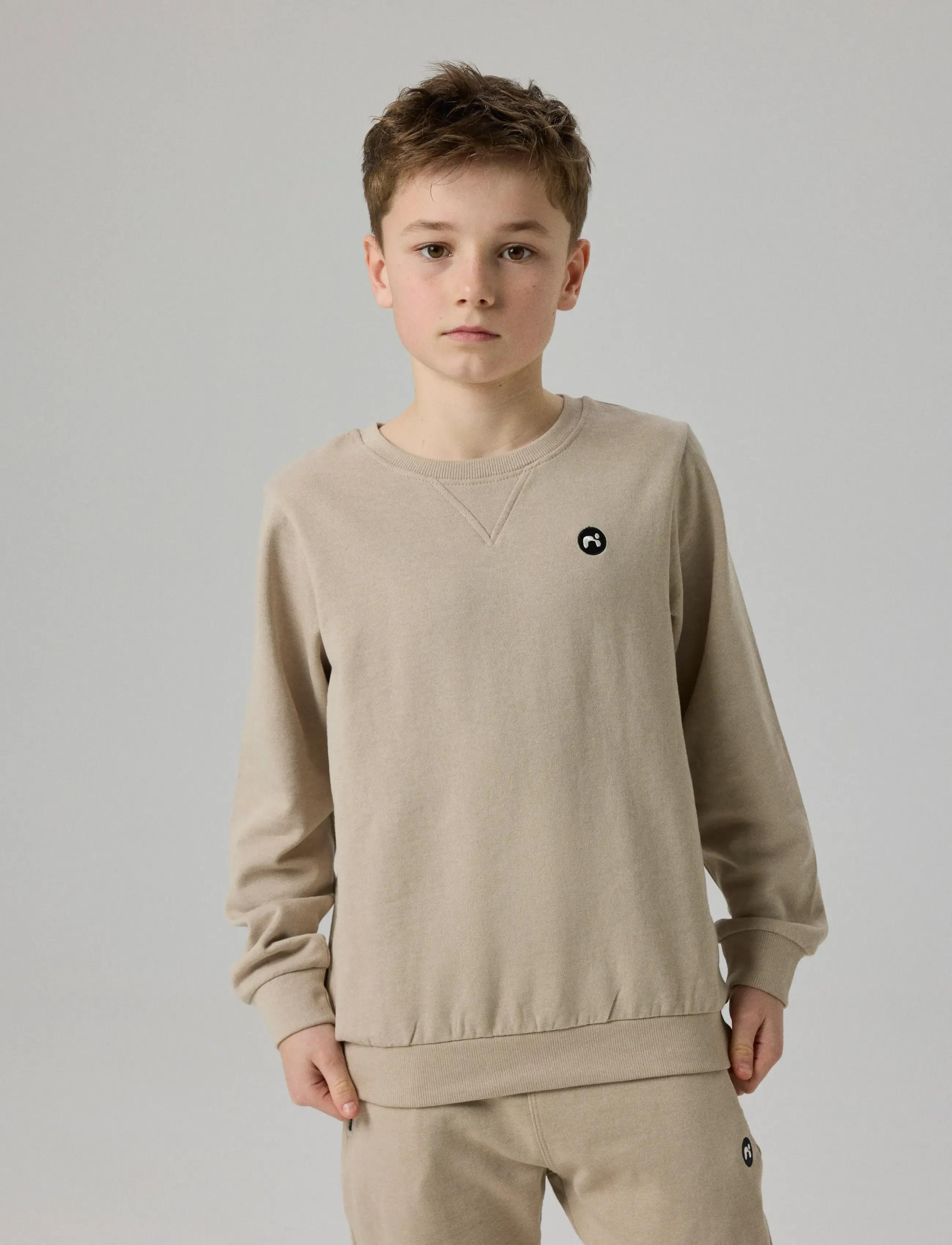 name it - NKMVIMO LS SWEAT BRU NOOS - sweatshirts - pure cashmere - 4