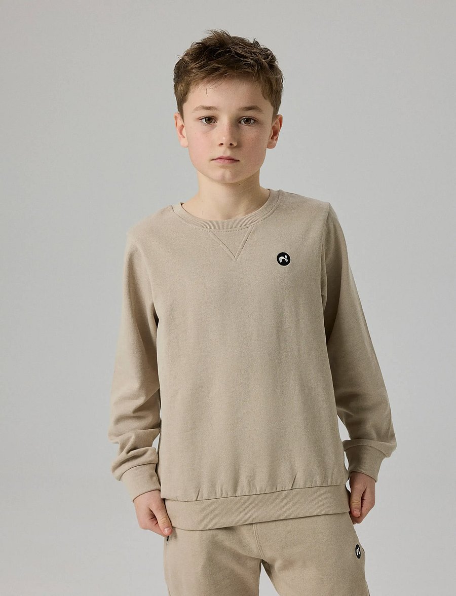 name it - NKMVIMO LS SWEAT BRU NOOS - sweatshirts - pure cashmere - 4