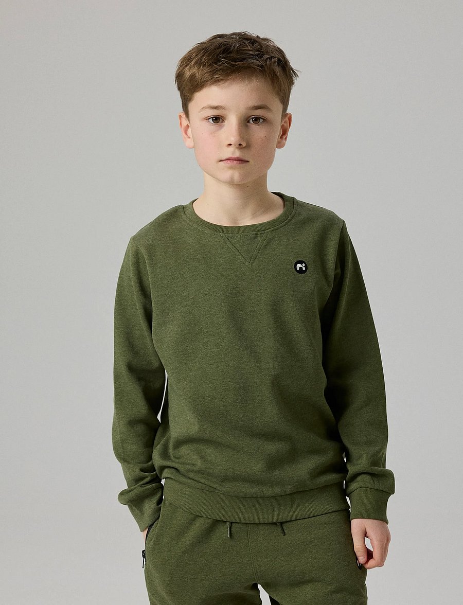 name it - NKMVIMO LS SWEAT BRU NOOS - sweatshirts - rifle green - 0