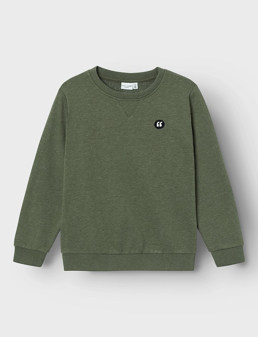 name it - NKMVIMO LS SWEAT BRU NOOS - sweatshirts - rifle green - 3