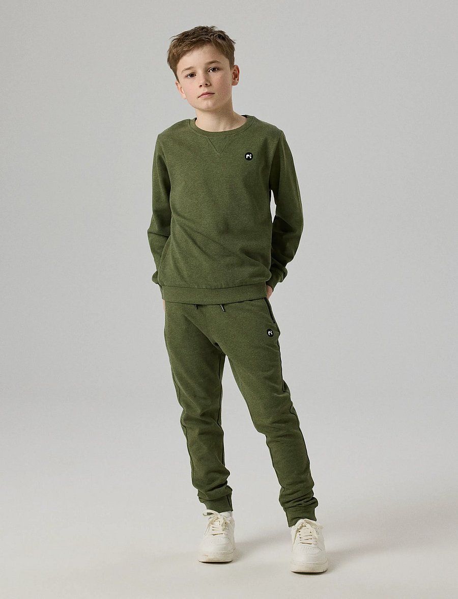 name it - NKMVIMO LS SWEAT BRU NOOS - sweatshirts - rifle green - 4