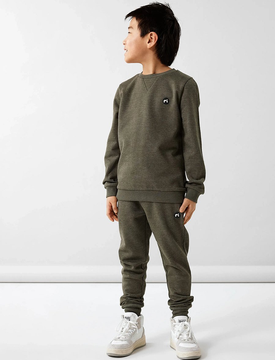 name it - NKMVIMO LS SWEAT BRU NOOS - sweatshirts - rifle green - 5