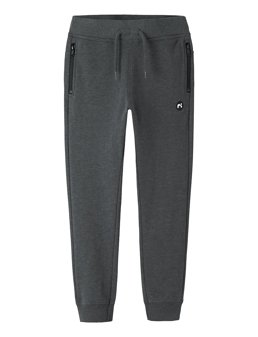 name it - NKMVIMO SWE PANT BRU NOOS - jogginghosen - dark grey melange - 1