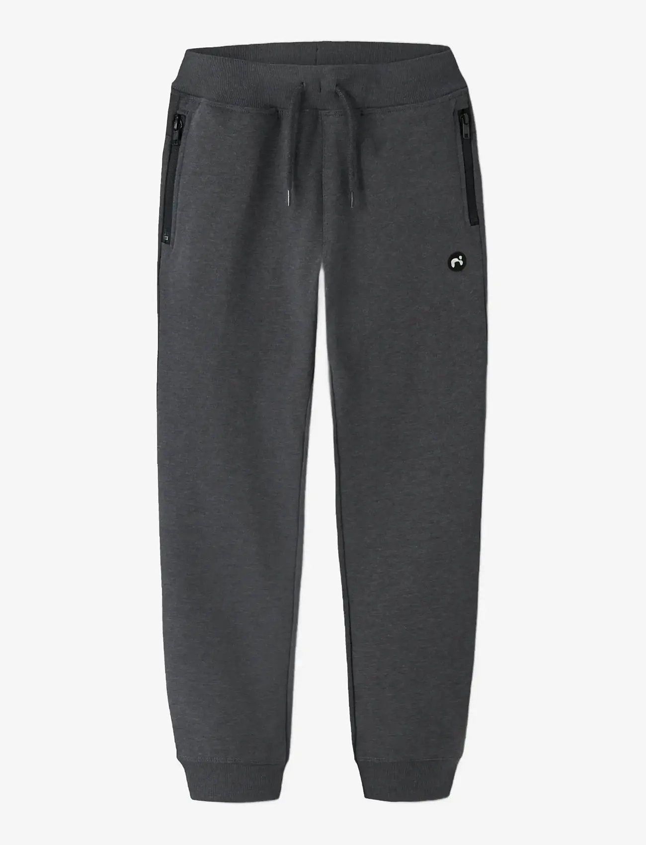 name it - NKMVIMO SWE PANT BRU NOOS - dressipüksid - dark grey melange - 3