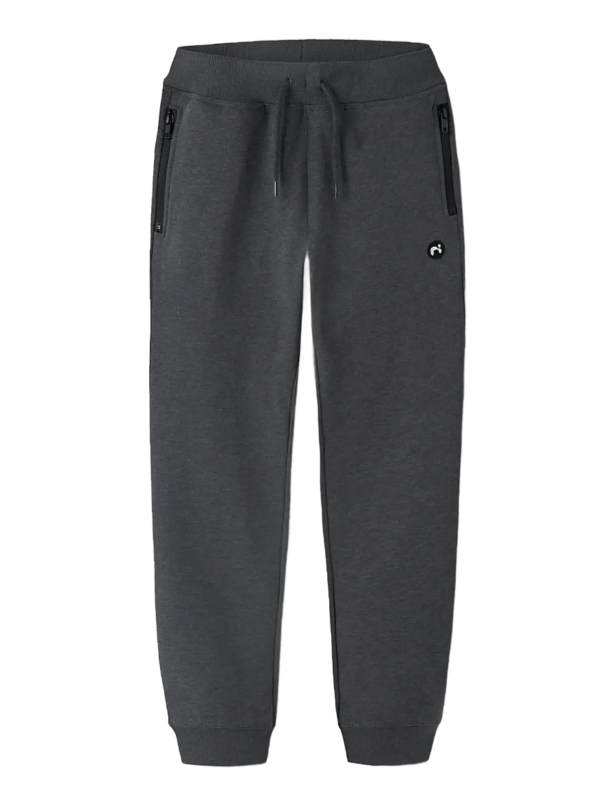 name it - NKMVIMO SWE PANT BRU NOOS - jogginghosen - dark grey melange - 3