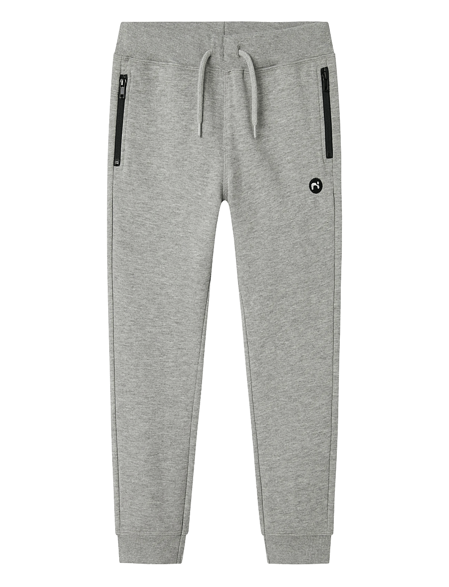 name it - NKMVIMO SWE PANT BRU NOOS - jogginghosen - grey melange - 1