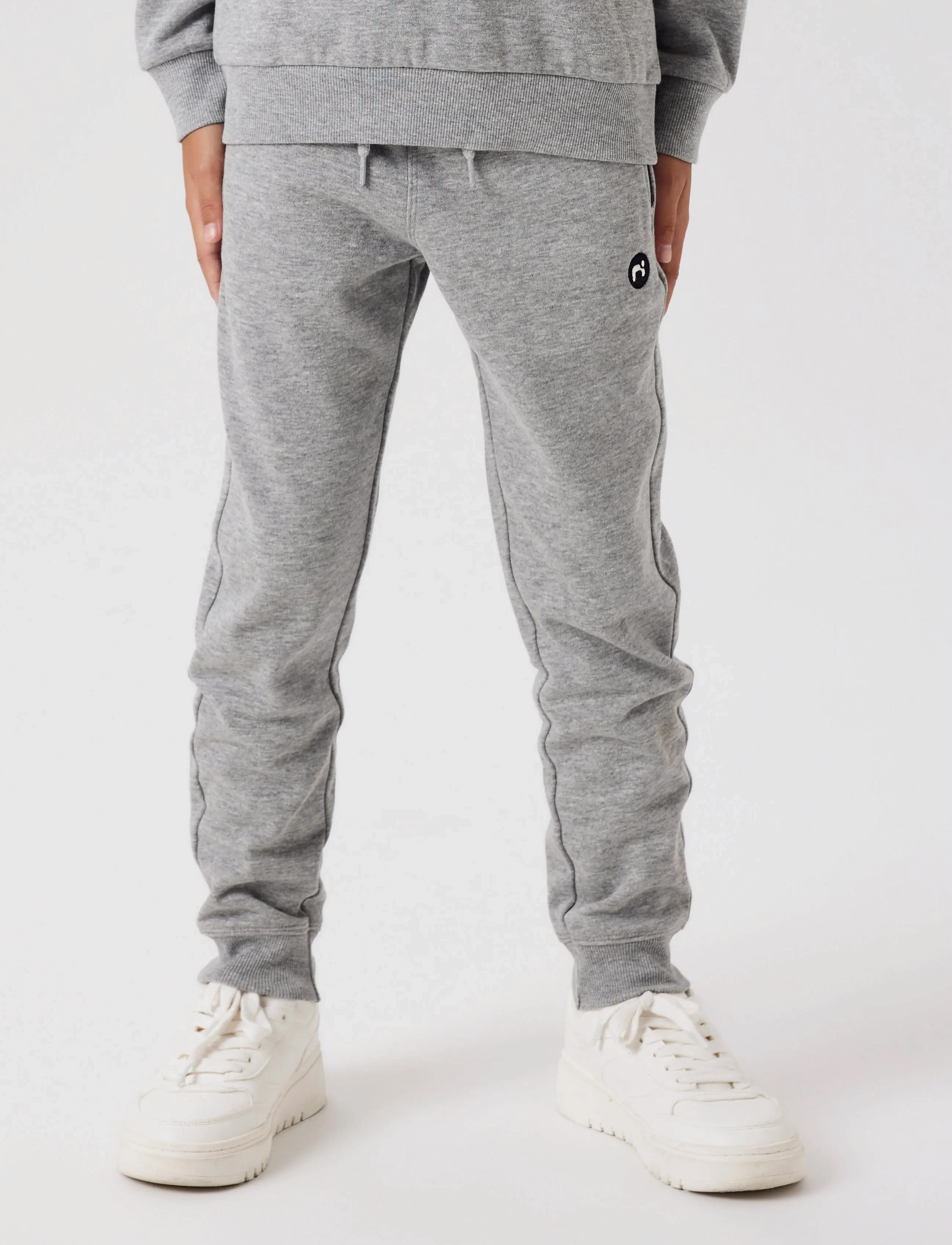 name it - NKMVIMO SWE PANT BRU NOOS - jogginghosen - grey melange - 3