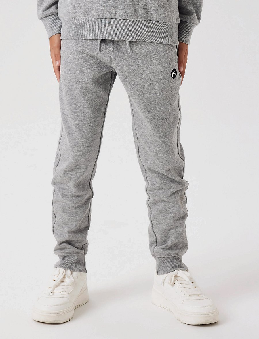 name it - NKMVIMO SWE PANT BRU NOOS - jogginghosen - grey melange - 3