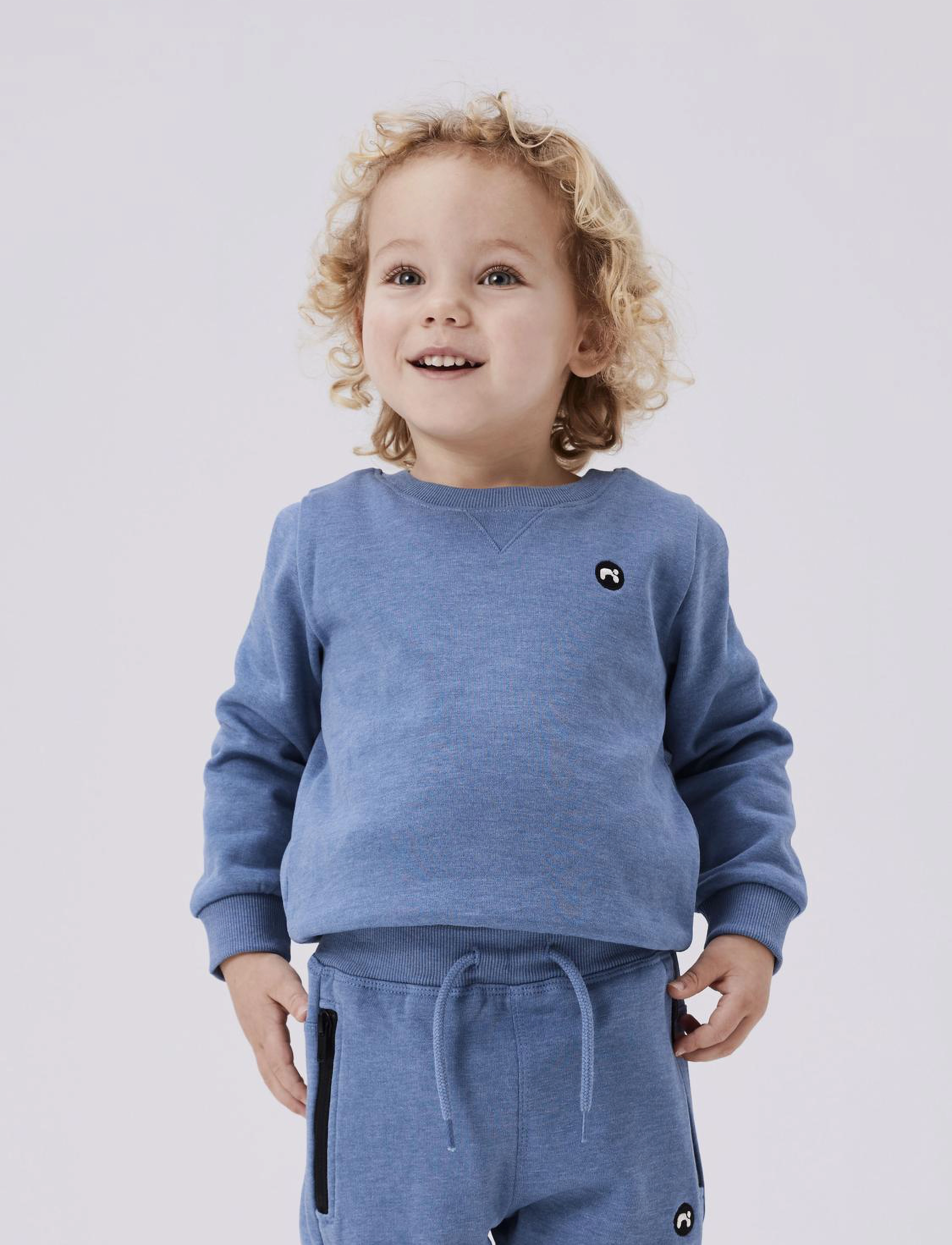 name it - NMMVIMO LS SWEAT BRU NOOS - sweatshirts - coronet blue - 4
