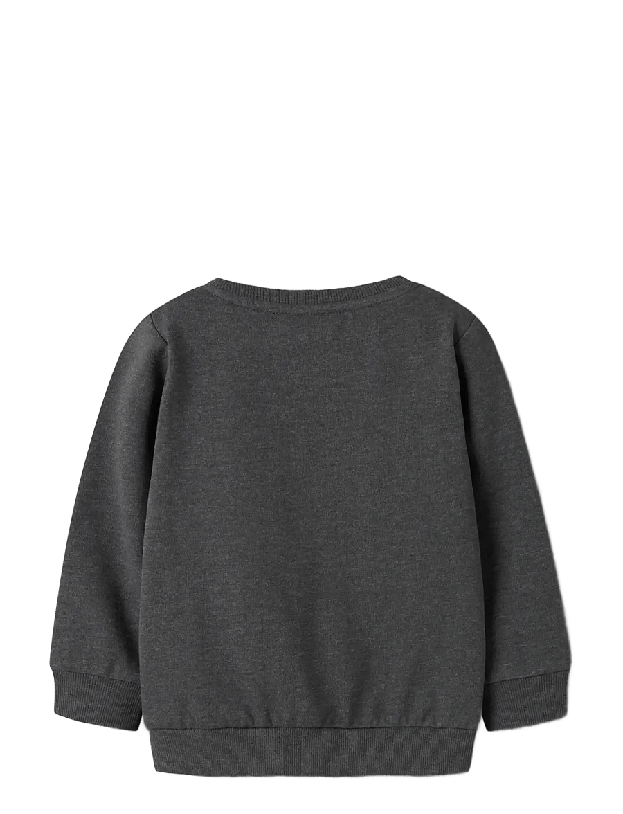 name it - NMMVIMO LS SWEAT BRU NOOS - sweatshirts - dark grey melange - 1