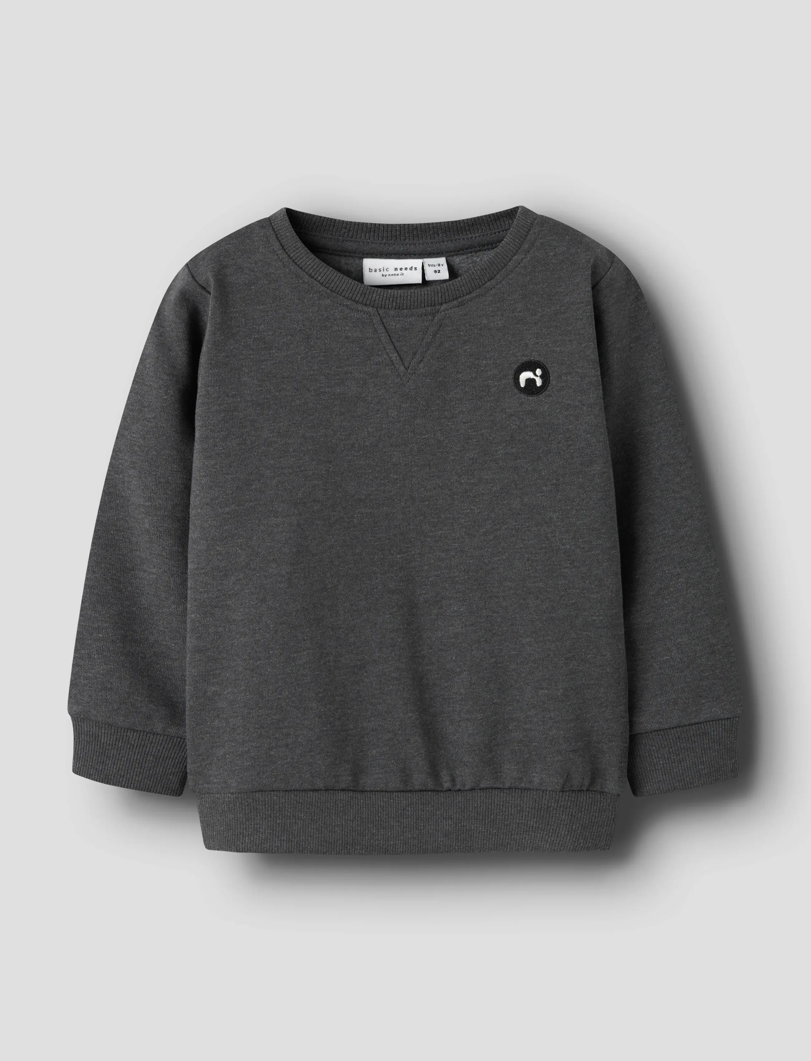 name it - NMMVIMO LS SWEAT BRU NOOS - bluzy - dark grey melange - 0