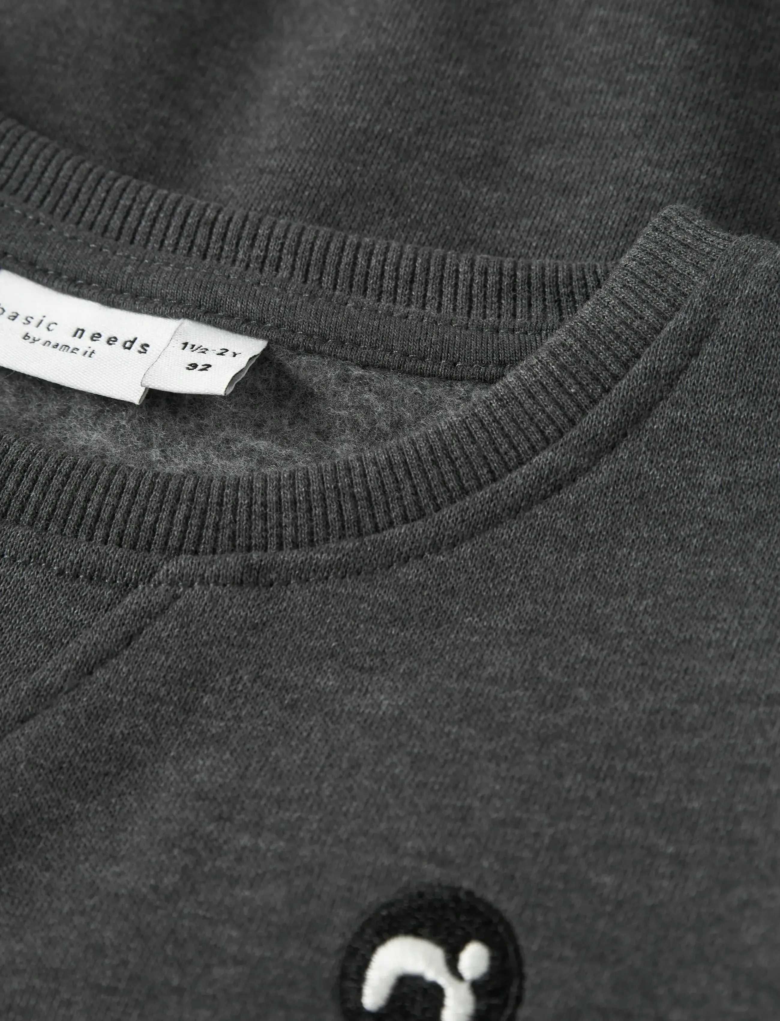 name it - NMMVIMO LS SWEAT BRU NOOS - bluzy - dark grey melange - 3