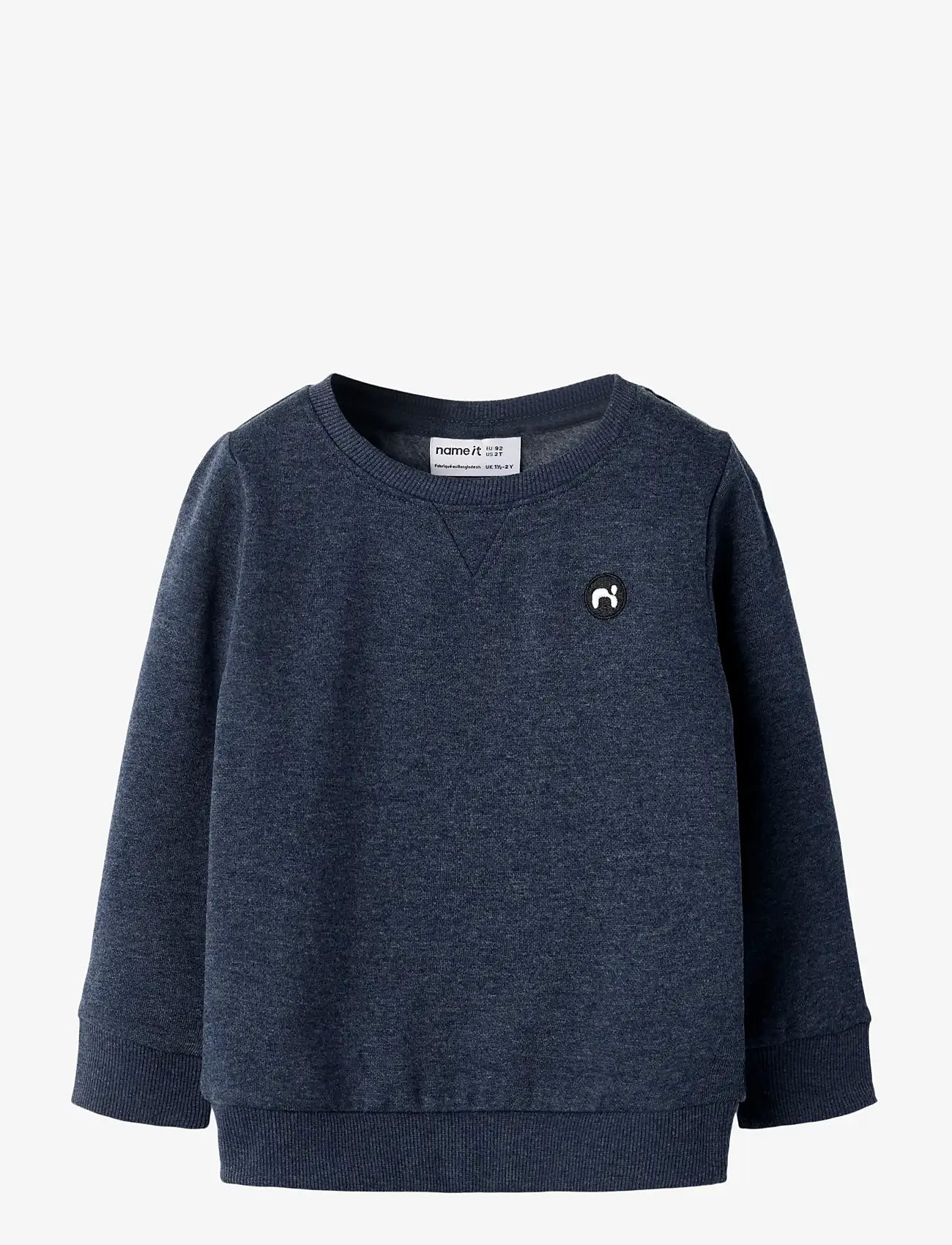 name it - NMMVIMO LS SWEAT BRU NOOS - džemperiai - dark sapphire - 1