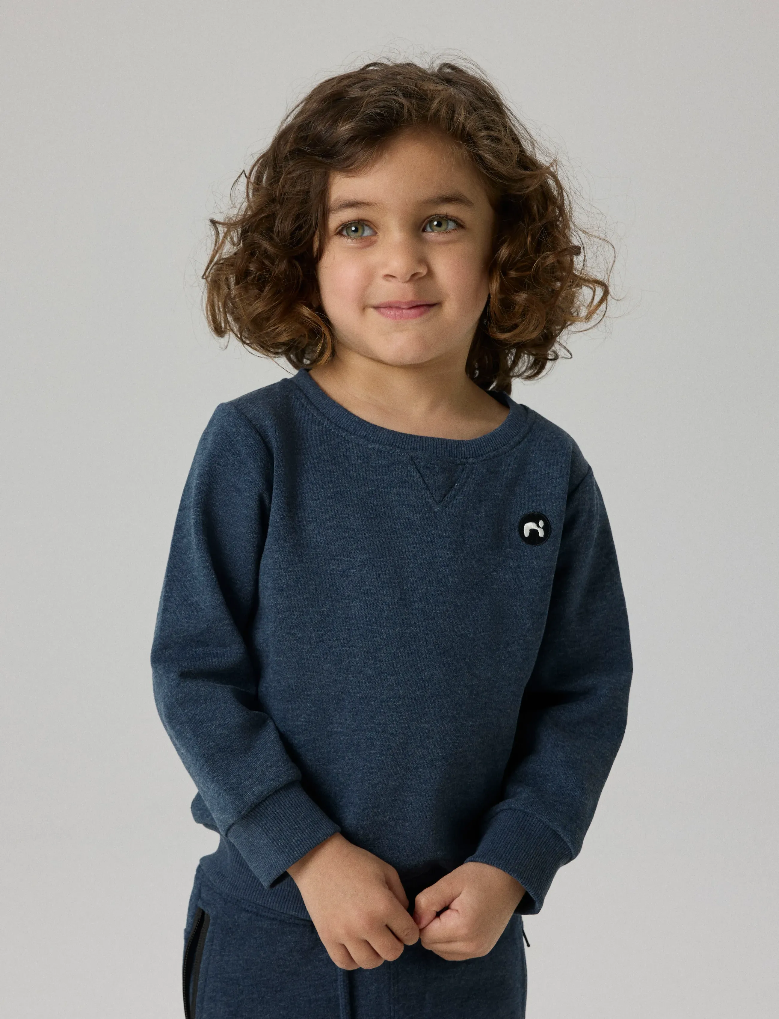 name it - NMMVIMO LS SWEAT BRU NOOS - sweatshirts - dark sapphire - 4