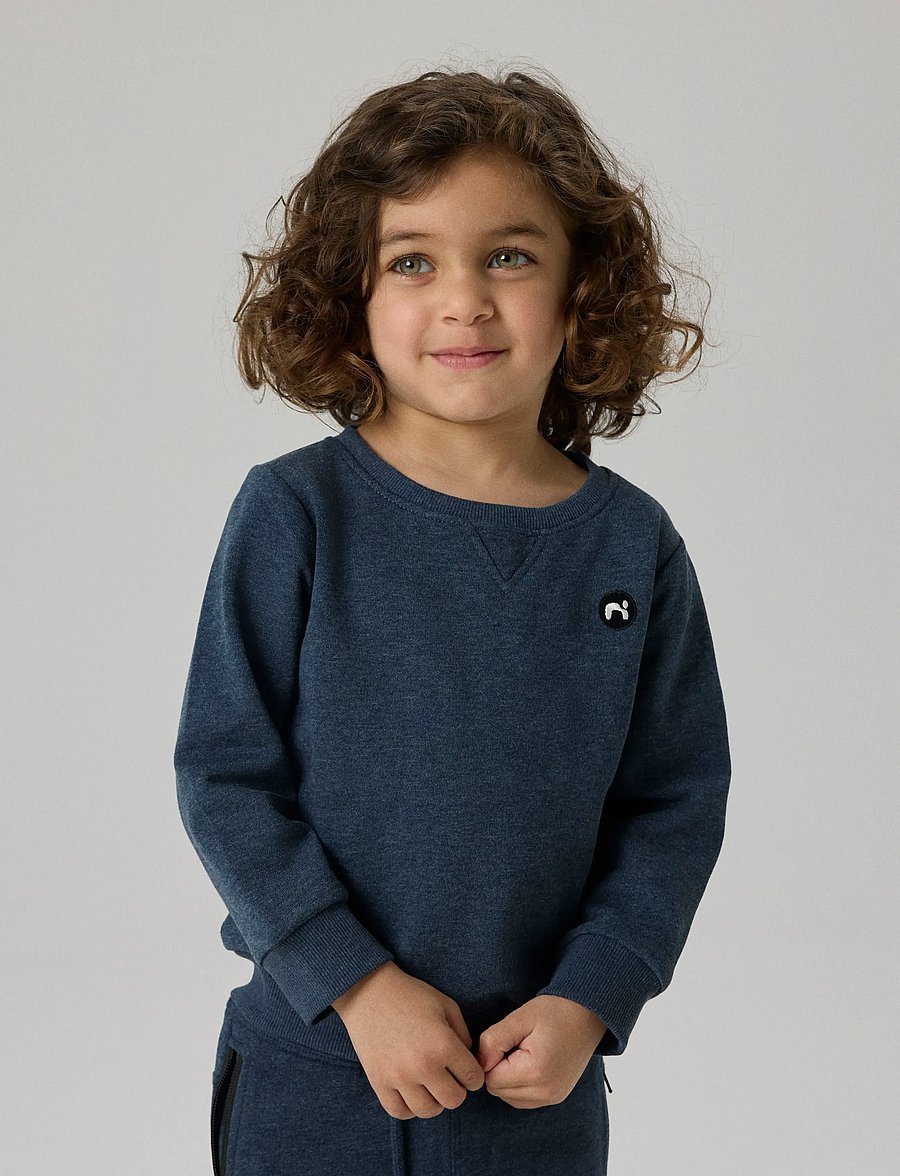 name it - NMMVIMO LS SWEAT BRU NOOS - sweatshirts - dark sapphire - 4