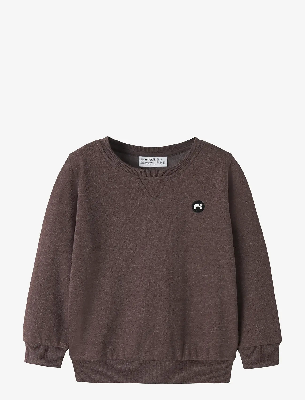 name it - NMMVIMO LS SWEAT BRU NOOS - sweatshirts - french roast - 0