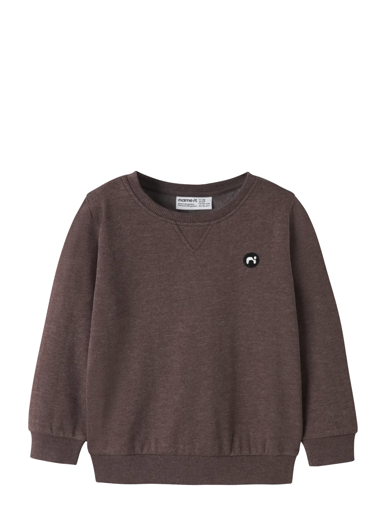name it NMMVIMO LS SWEAT BRU NOOS - Kläder - FRENCH ROAST / brown
