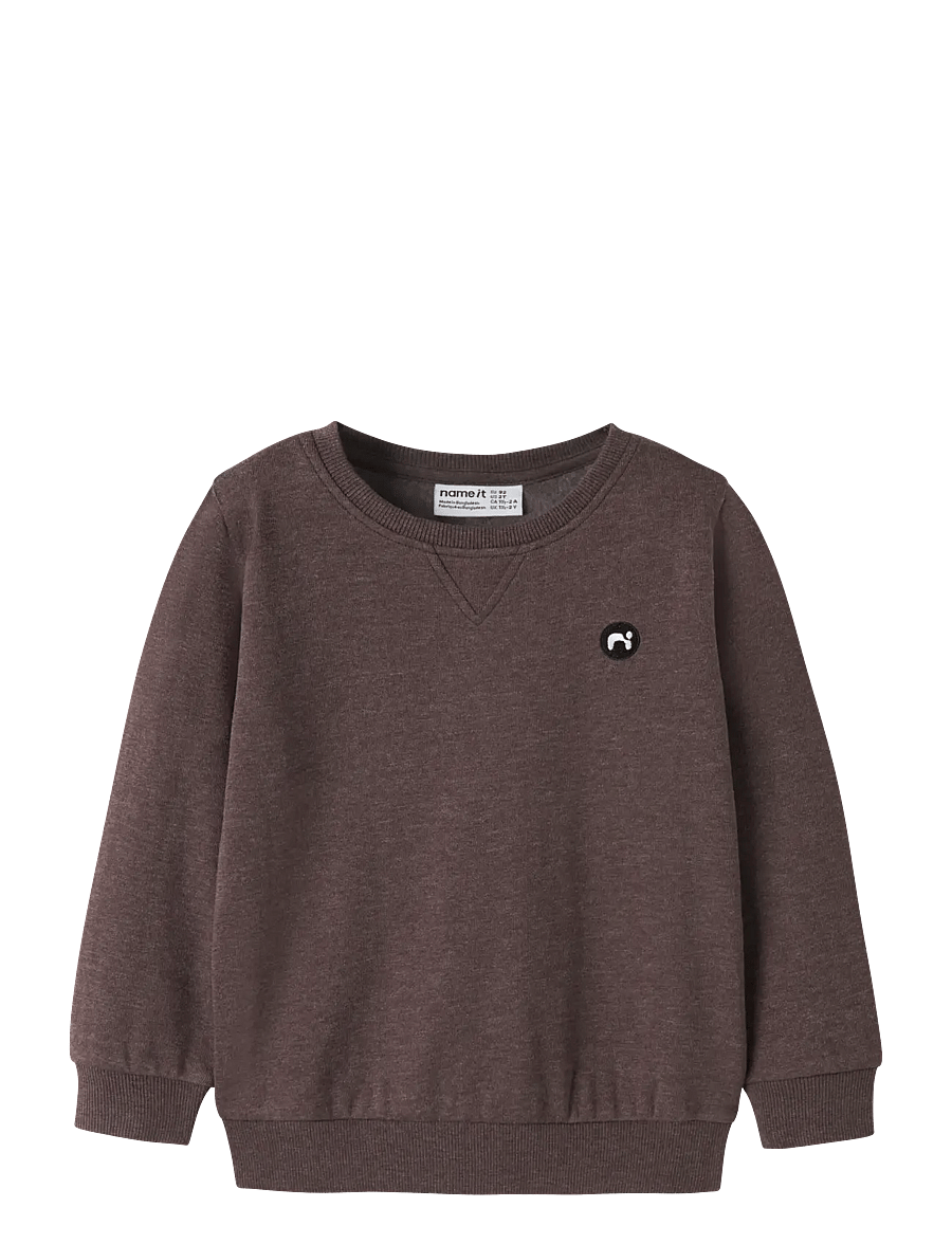 name it - NMMVIMO LS SWEAT BRU NOOS - sweatshirts - french roast - 0
