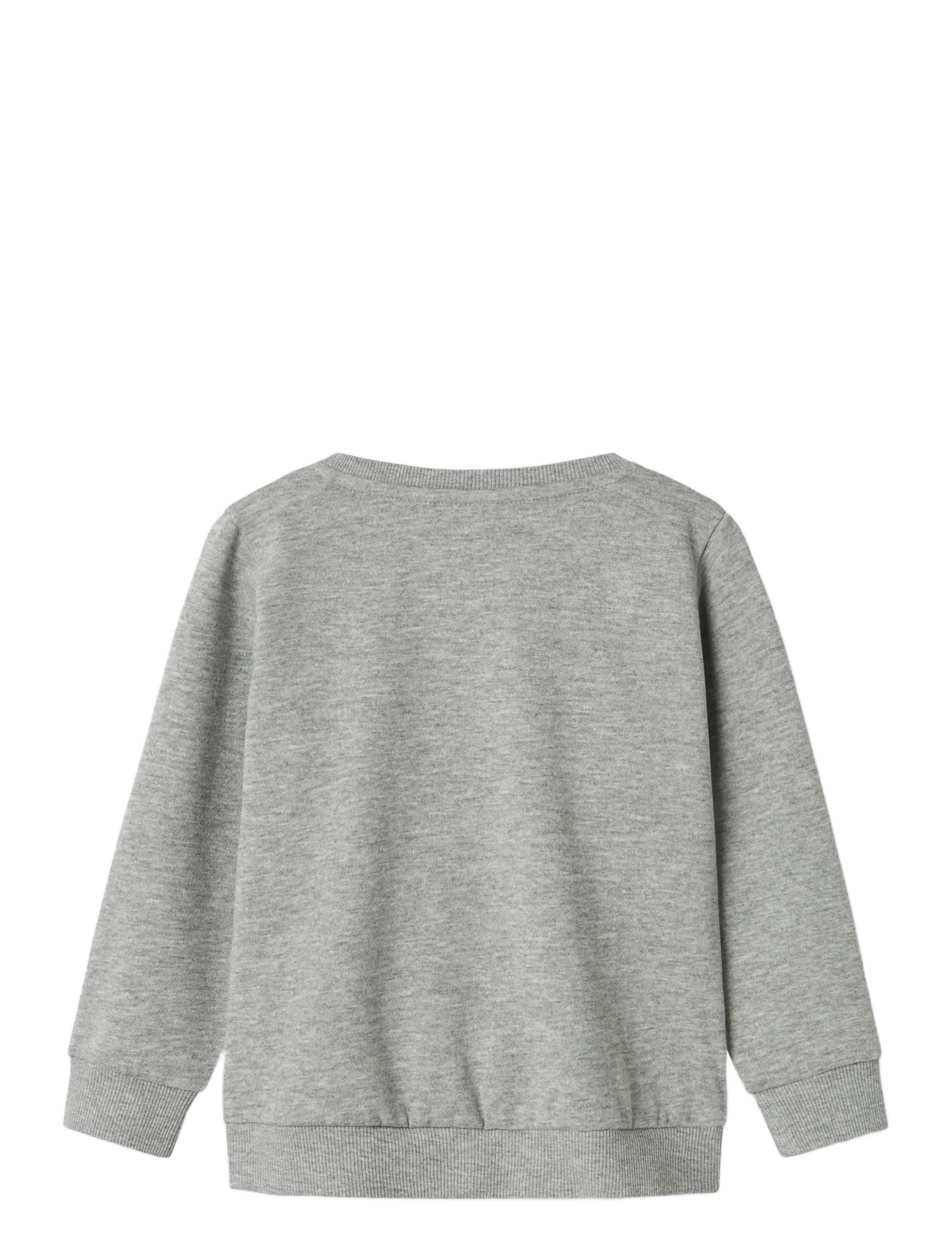 name it - NMMVIMO LS SWEAT BRU NOOS - sweatshirts - grey melange - 2