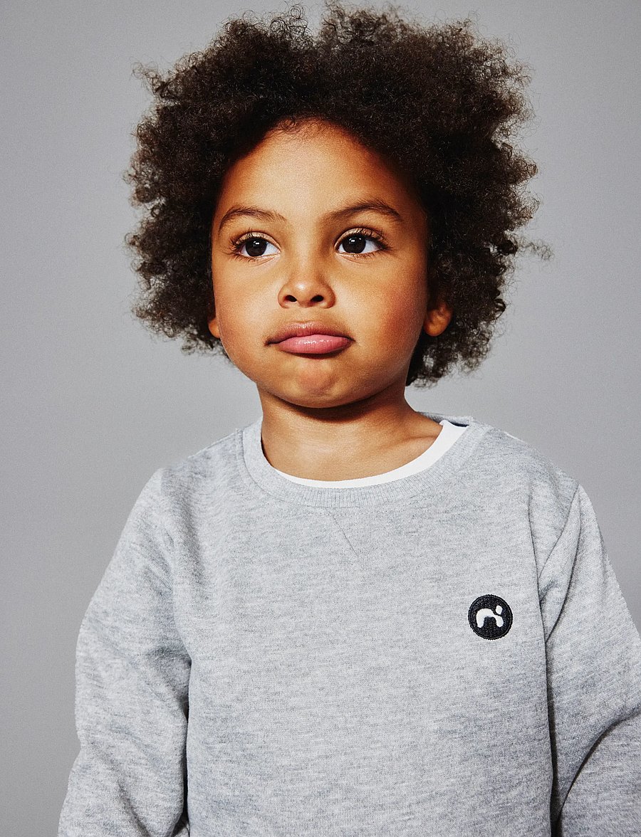 name it - NMMVIMO LS SWEAT BRU NOOS - sweatshirts - grey melange - 4