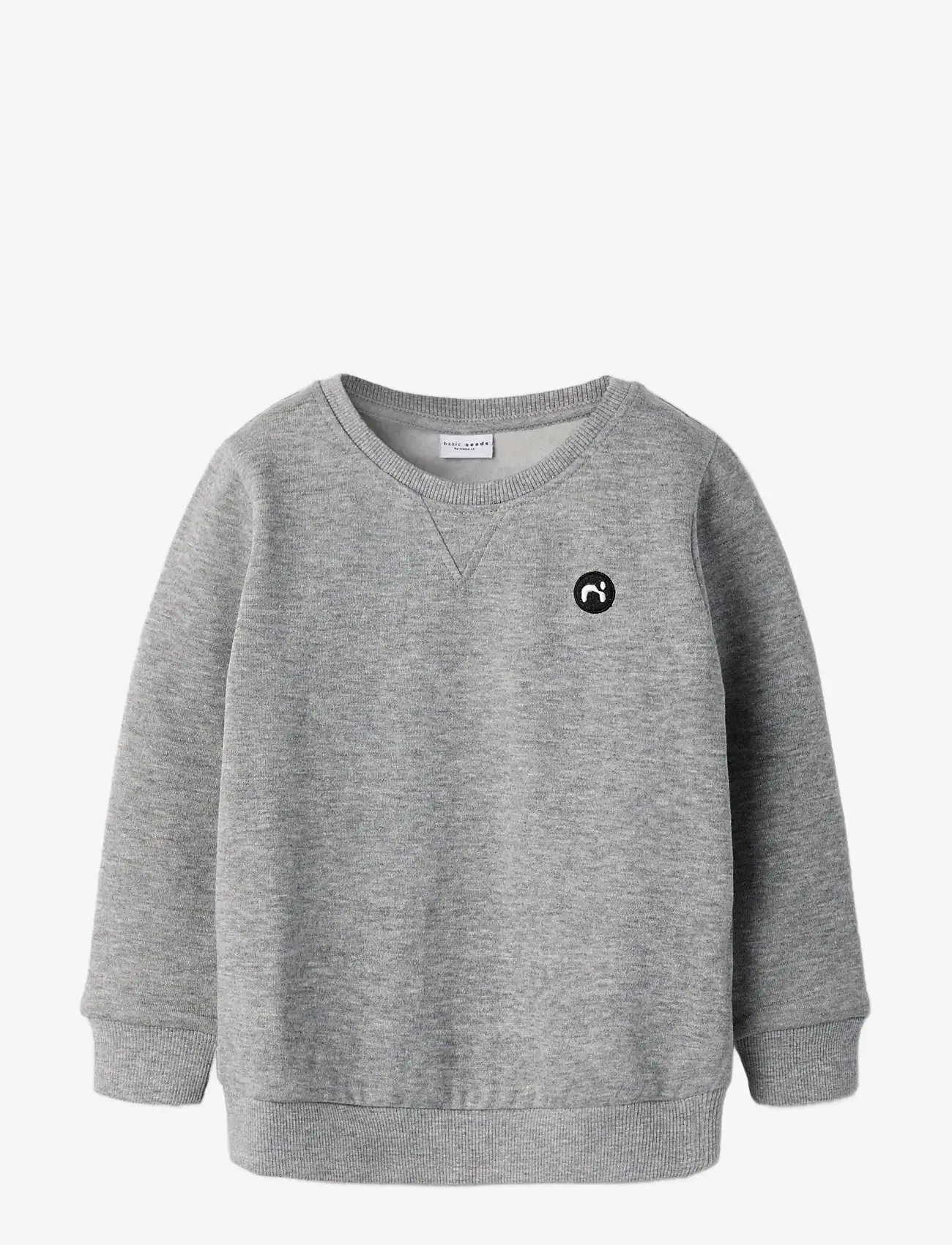 name it - NMMVIMO LS SWEAT BRU NOOS - sweatshirts - grey melange - 3