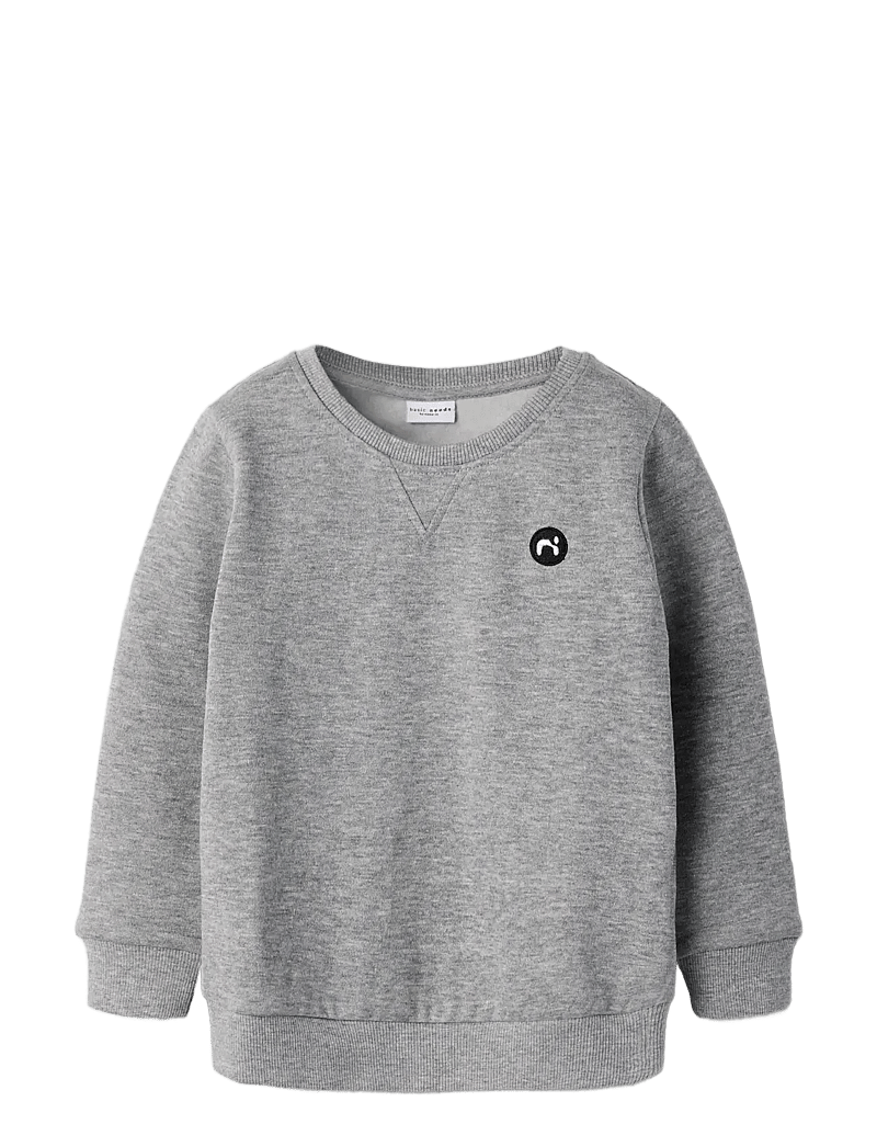 name it - NMMVIMO LS SWEAT BRU NOOS - sweatshirts - grey melange - 3