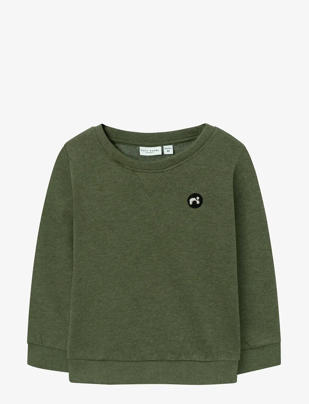 name it - NMMVIMO LS SWEAT BRU NOOS - sweatshirts - rifle green - 1