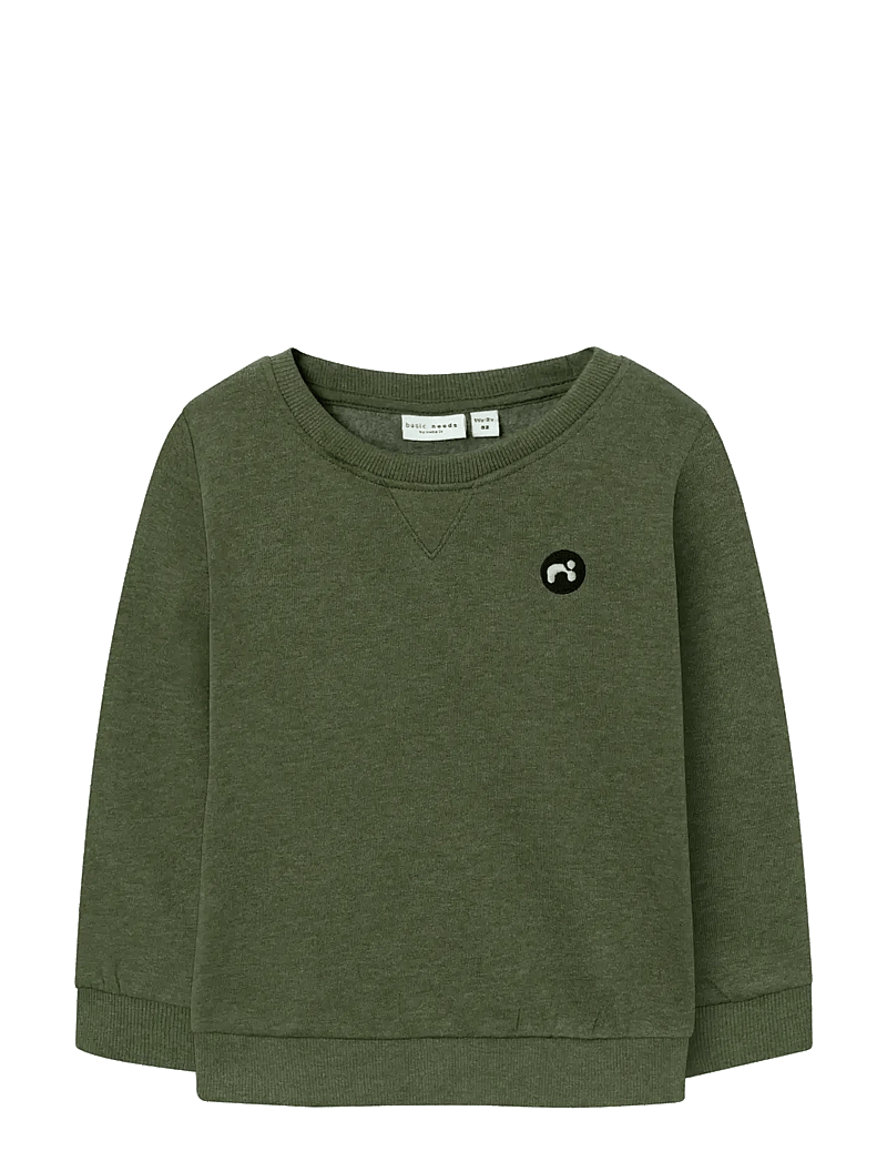 name it - NMMVIMO LS SWEAT BRU NOOS - sweatshirts - rifle green - 1