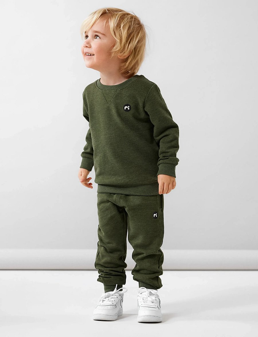 name it - NMMVIMO LS SWEAT BRU NOOS - sweatshirts - rifle green - 3
