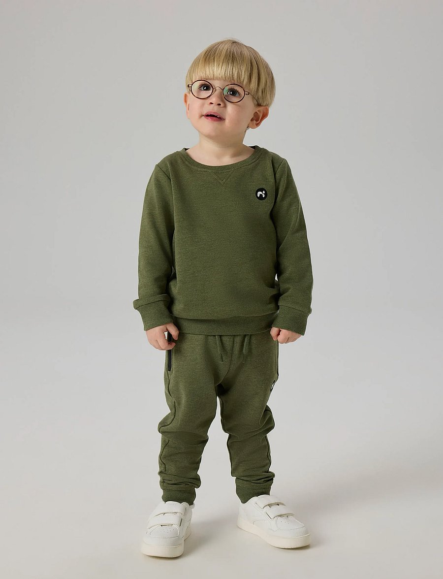 name it - NMMVIMO LS SWEAT BRU NOOS - sweatshirts - rifle green - 4
