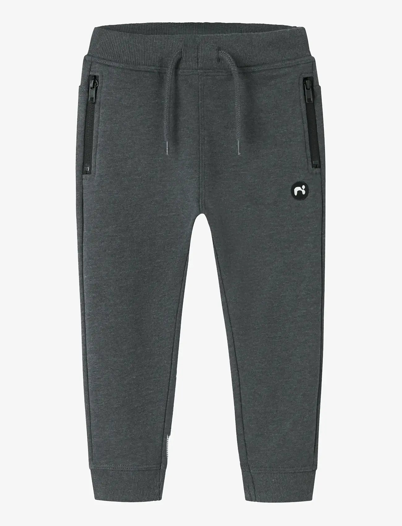 name it - NMMVIMO SWE PANT BRU NOOS - sweatpants - dark grey melange - 0