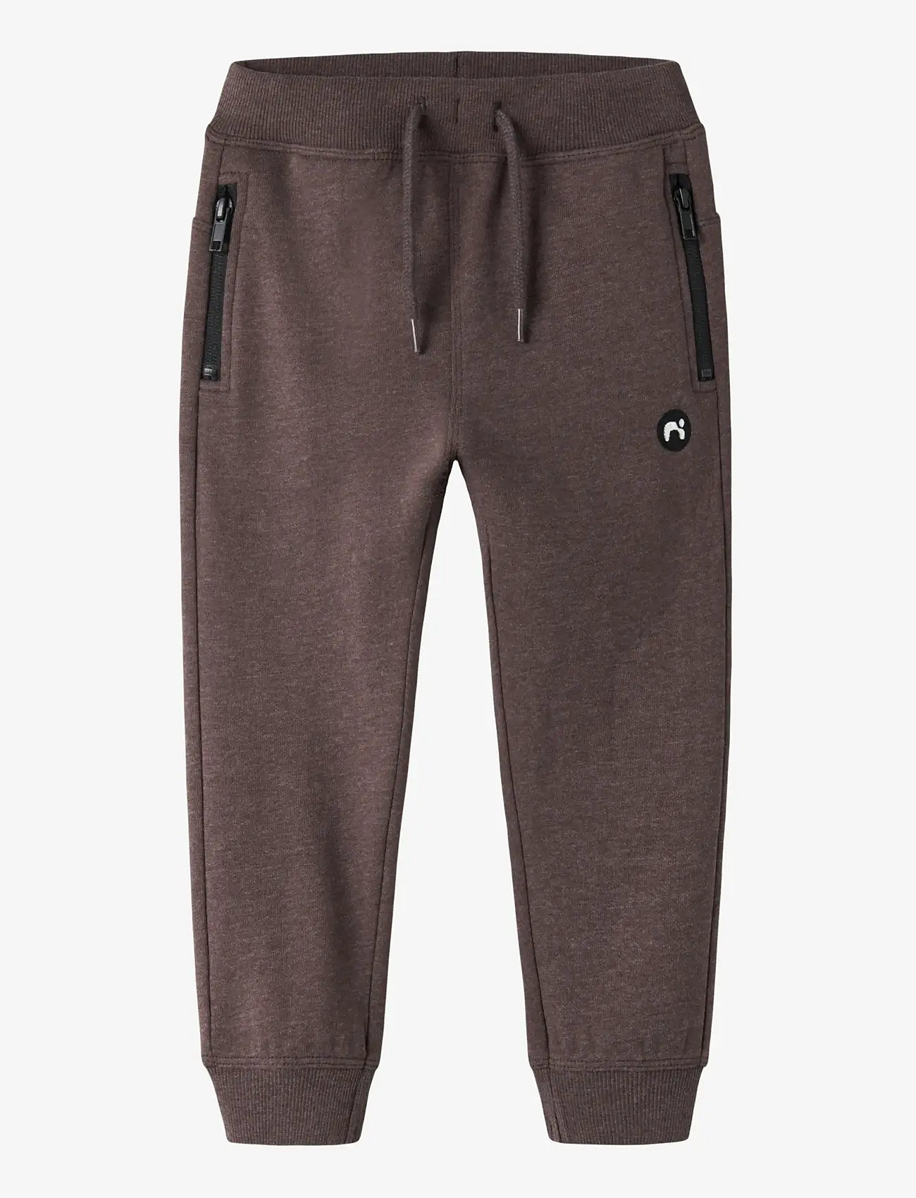 name it - NMMVIMO SWE PANT BRU NOOS - dressipüksid - french roast - 0